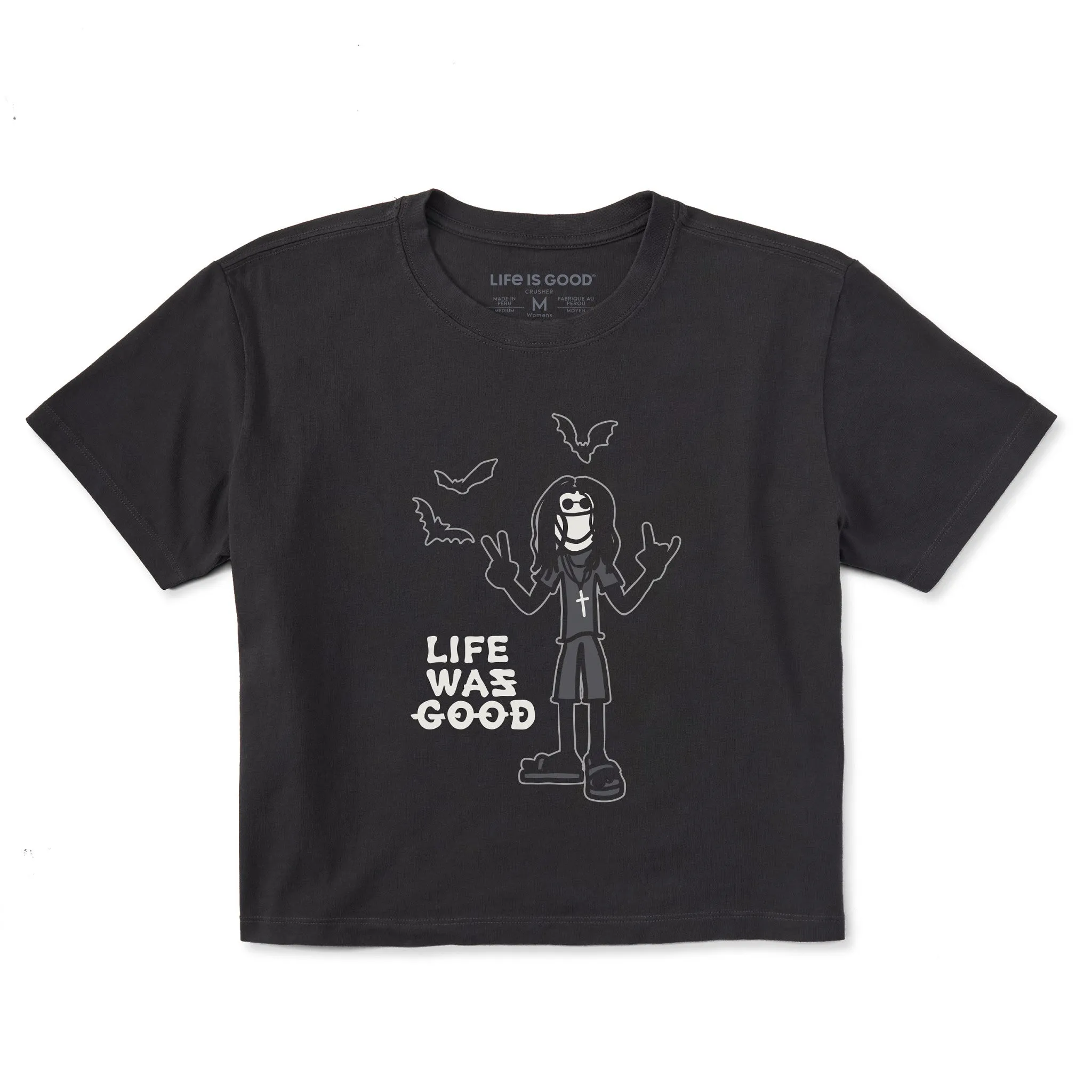 Women's Heavy Metal Life Was Good Short Sleeve Crusher Boxy Tee sold by Life is Good product image thumbnail 3