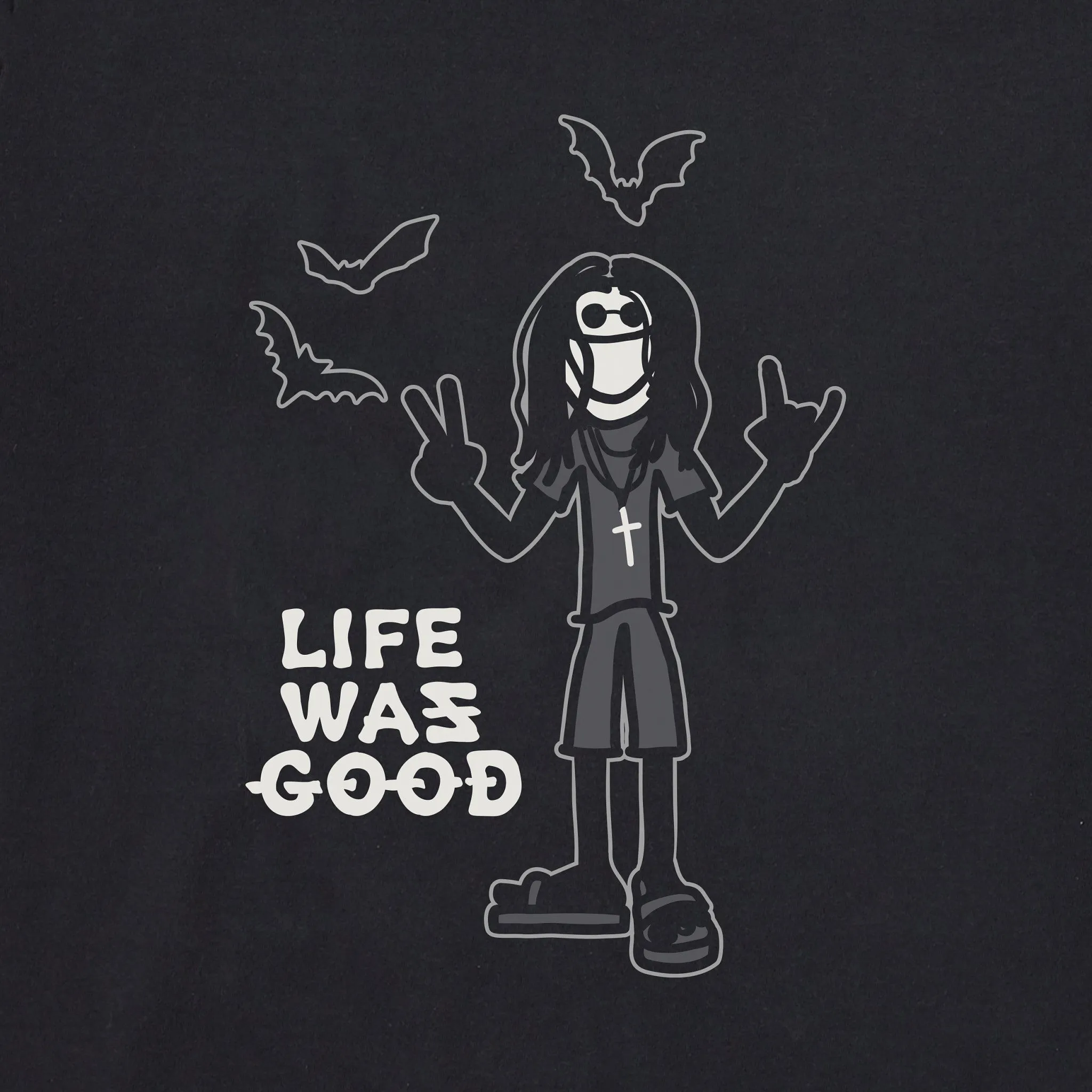 Women's Heavy Metal Life Was Good Short Sleeve Crusher Boxy Tee sold by Life is Good product image thumbnail 4