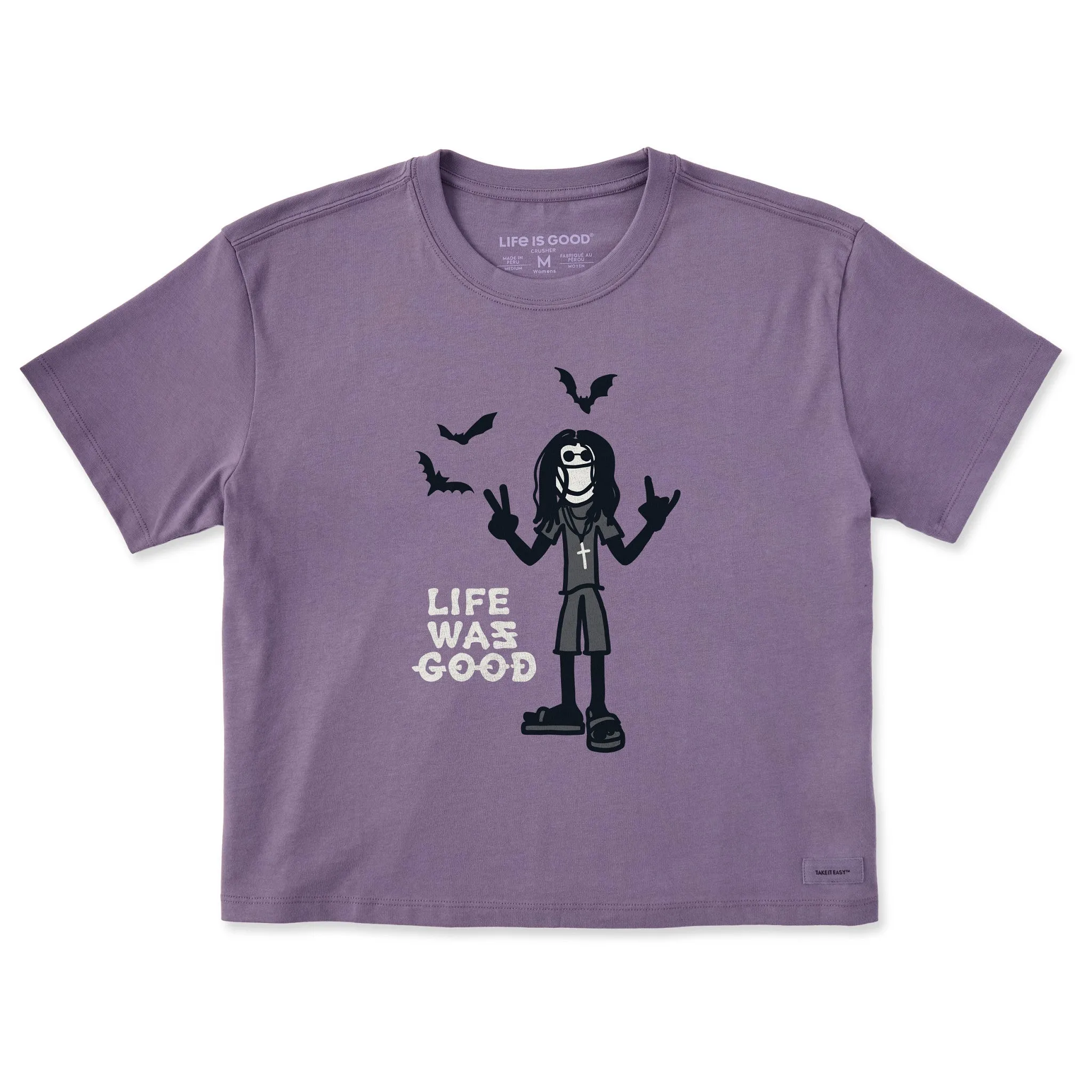 Women's Heavy Metal Life Was Good Short Sleeve Crusher Boxy Tee sold by Life is Good product image thumbnail 5