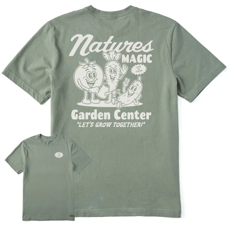 Men's Nature's Magic Garden Center Short Sleeve Tee sold by Life is Good