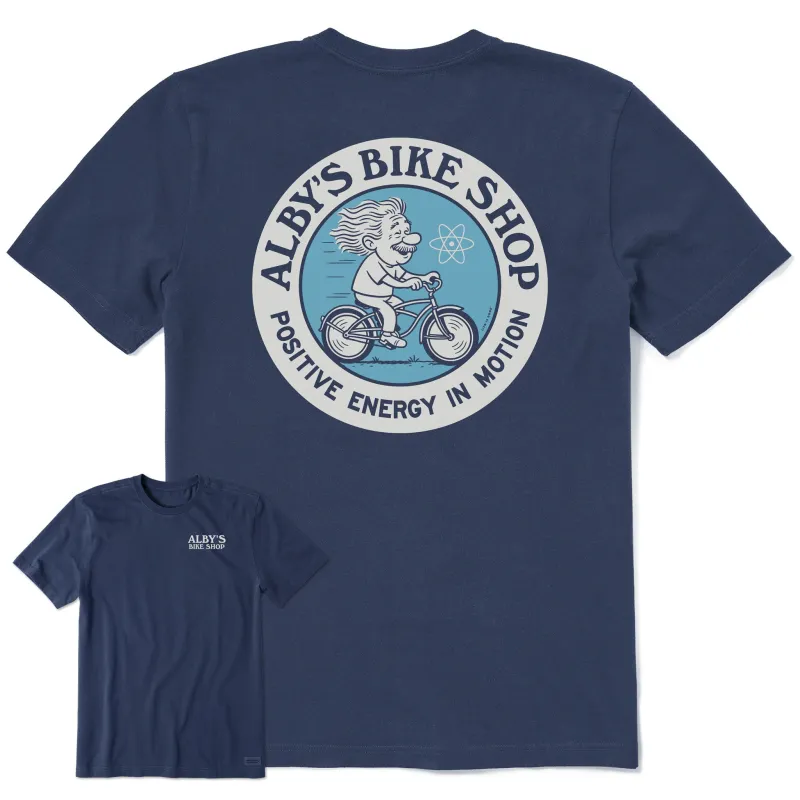 Men's Alby's Bike Shop Short Sleeve Tee sold by Life is Good
