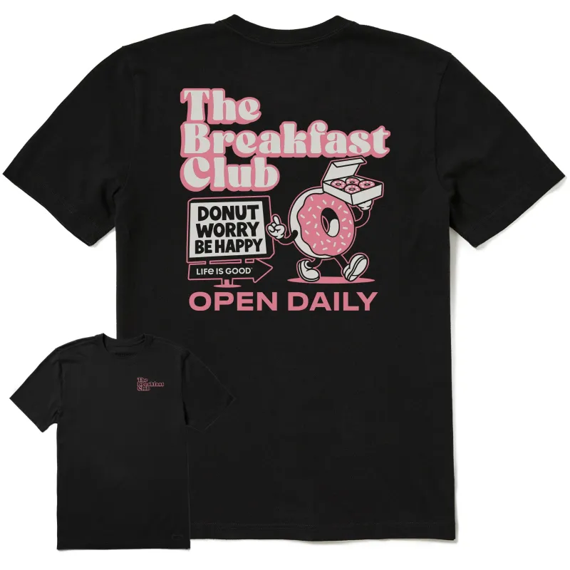 Men's The Breakfast Club Donut Short Sleeve Tee sold by Life is Good