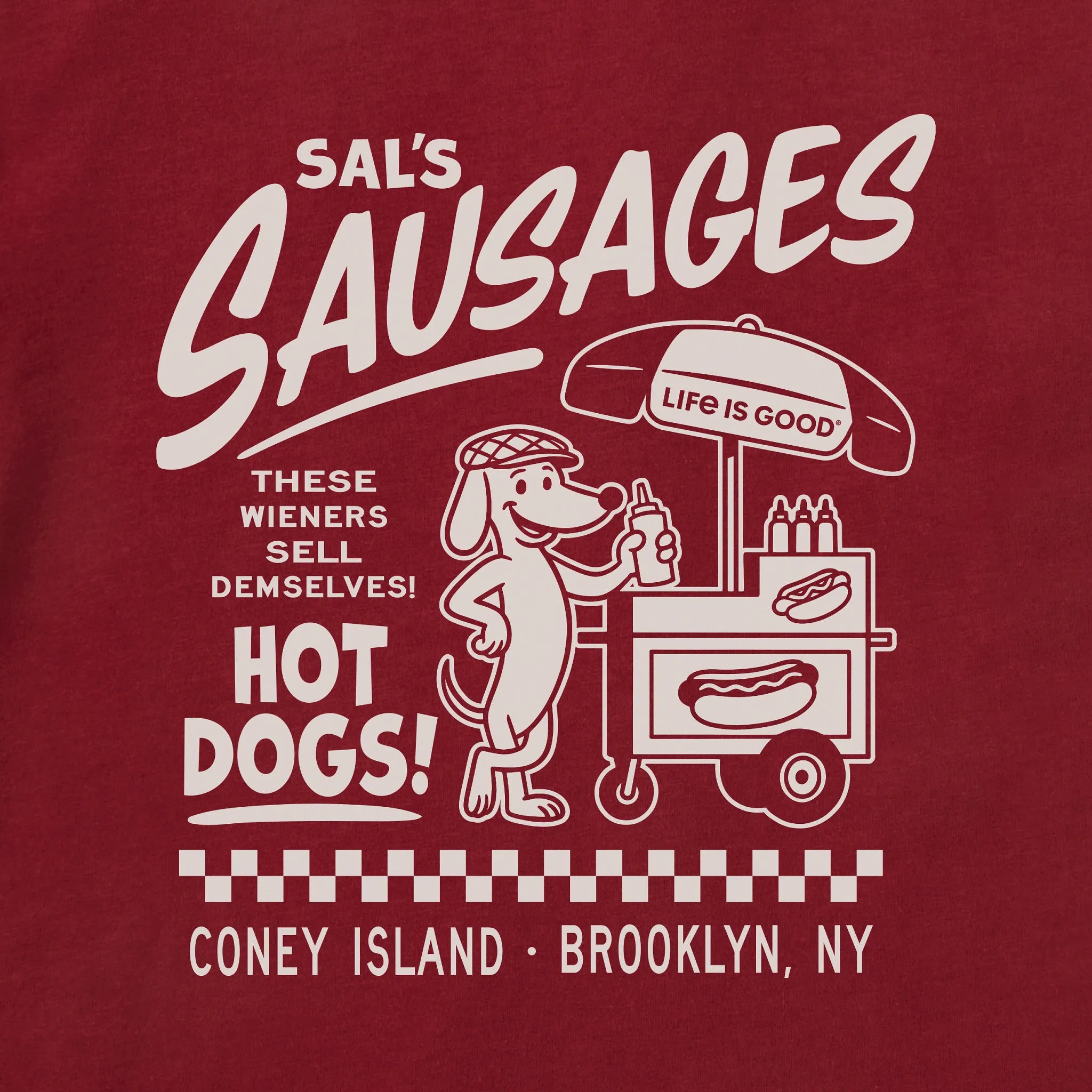 Men's Sal's Sausages Short Sleeve Crusher Tee sold by Life is Good product image thumbnail 2