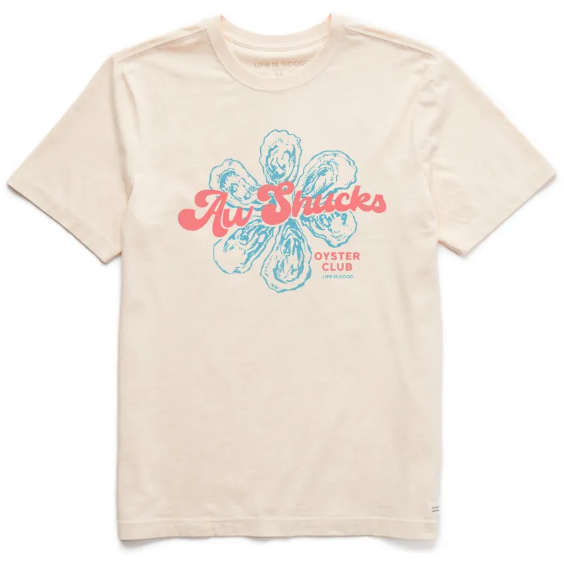 Men's Aw Shucks Oyster Club Short Sleeve Crusher Tee sold by Life is Good
