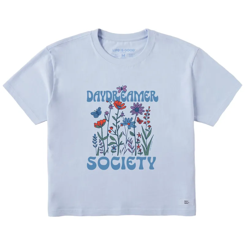 Women's Daydreamer Society Short Sleeve Crusher Boxy Tee sold by Life is Good