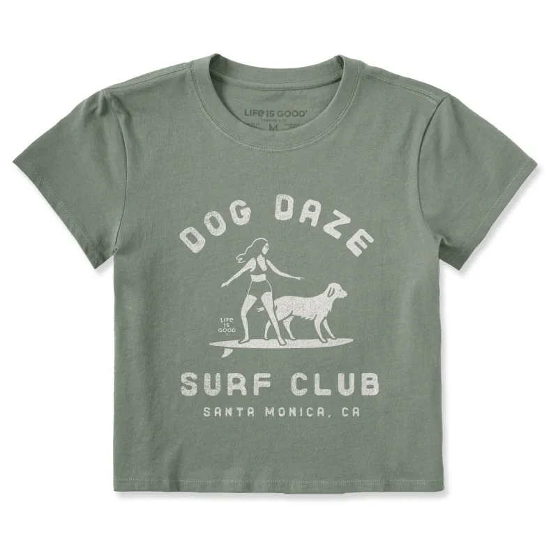 Women's Dog Daze Surf Club Crusher-LITE Shrunken Tee sold by Life is Good