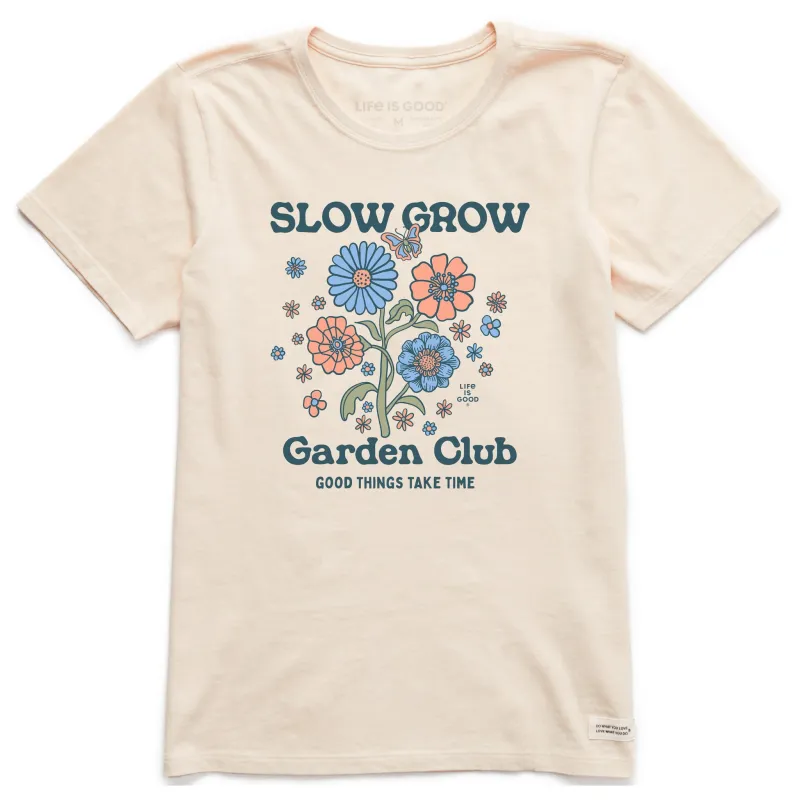 Women's Slow Grow Garden Club Short Sleeve Crusher Tee sold by Life is Good
