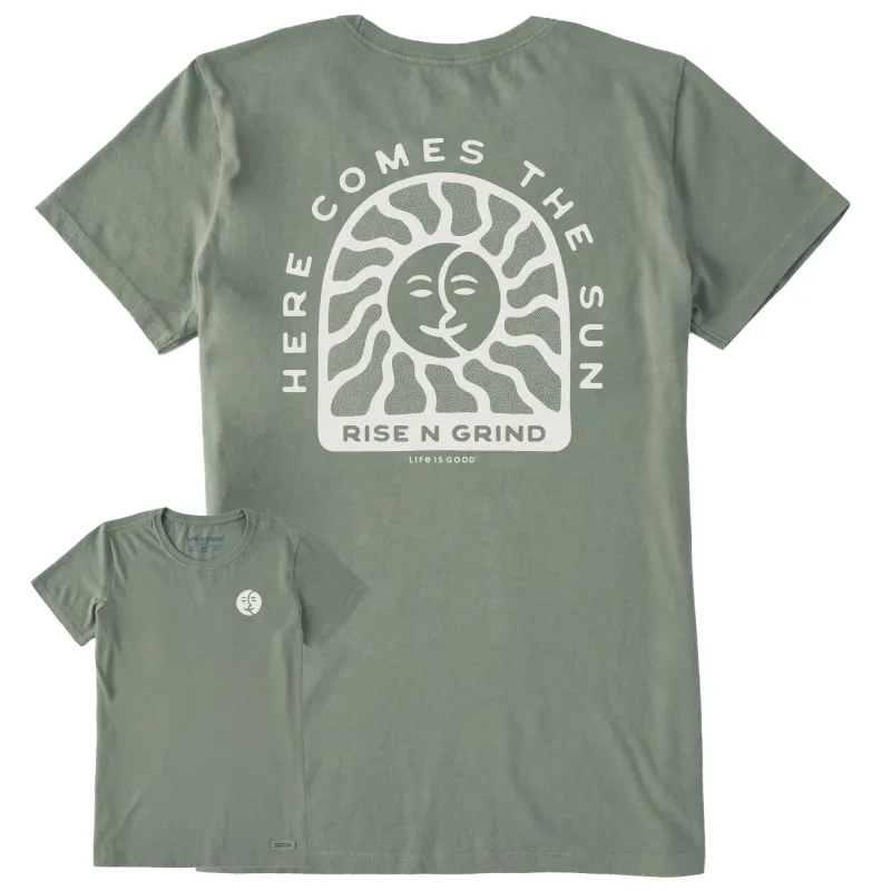 Women's Here Comes the Grind Short Sleeve Crusher Tee sold by Life is Good