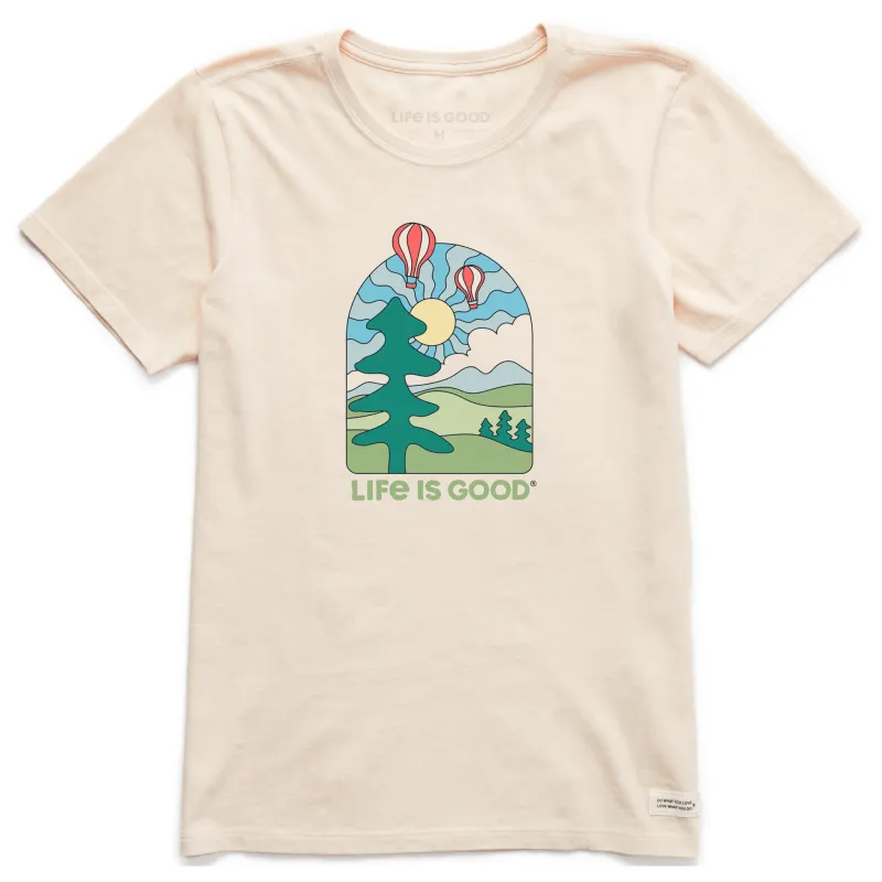 Women's Hot Air Balloons Short Sleeve Crusher Tee sold by Life is Good