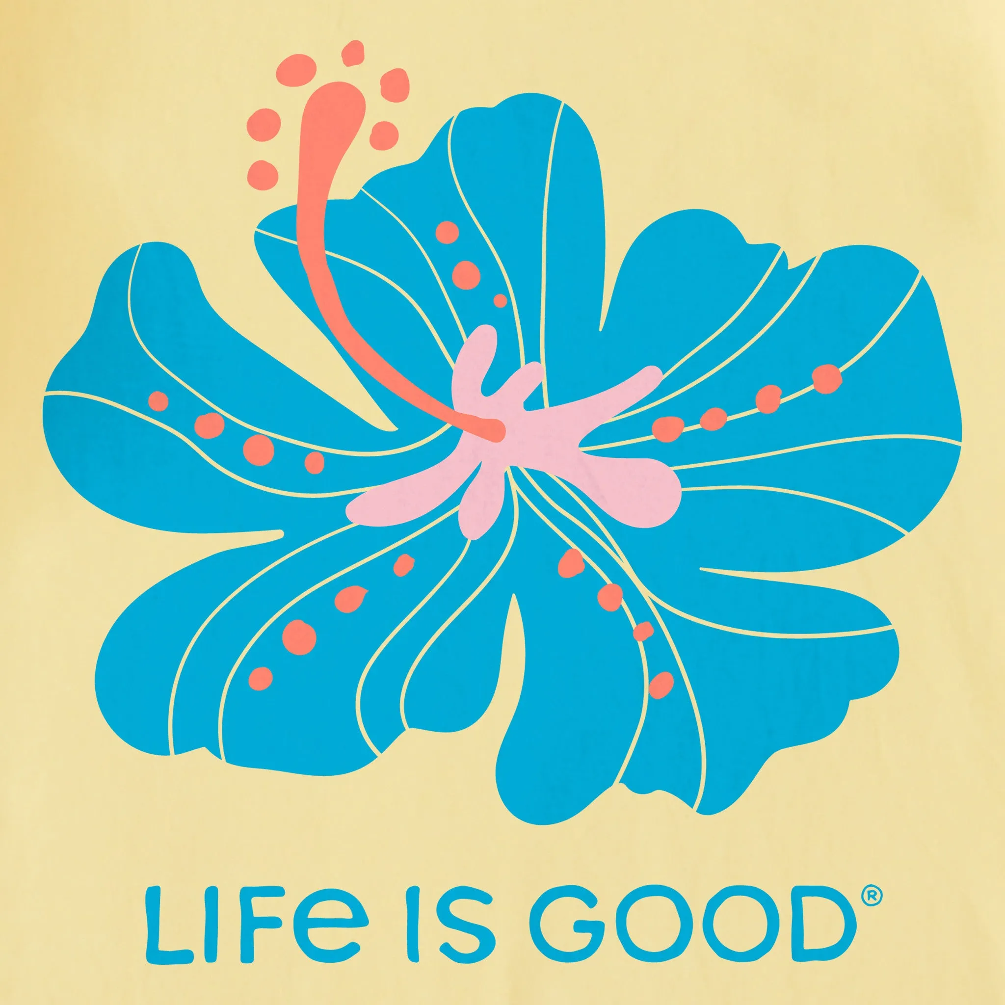 Women's Lone Hibiscus Short Sleeve Tee sold by Life is Good product image thumbnail 4