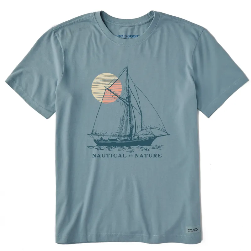 Men's Nautical by Nature Short Sleeve Crusher Tee sold by Life is Good