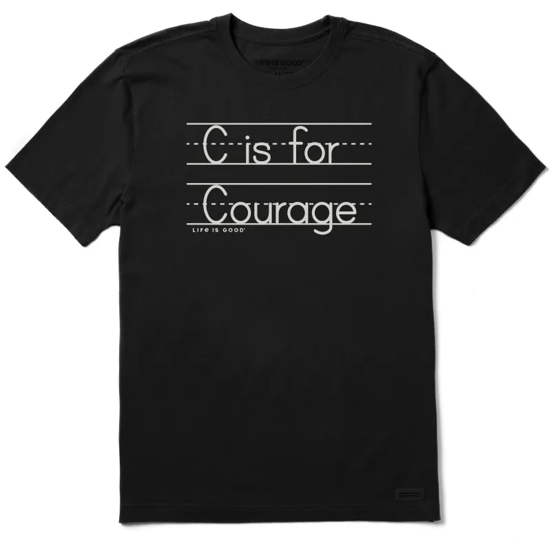 Men's C is for Courage Short Sleeve Tee sold by Life is Good