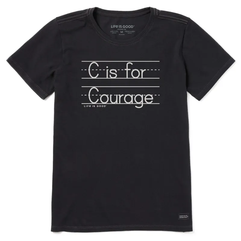 Women's C is for Courage Short Sleeve Tee made by Life is Good