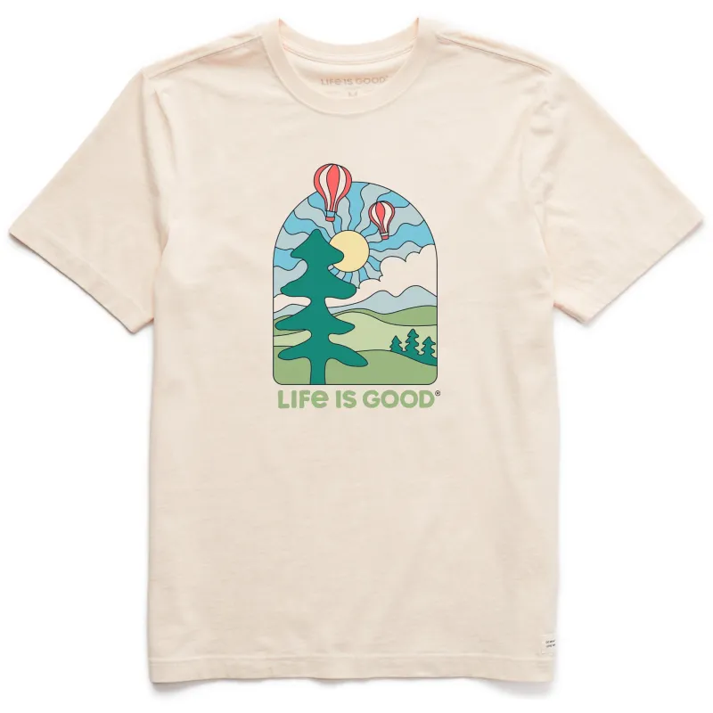 Men's Hot Air Balloons Short Sleeve Crusher Tee sold by Life is Good