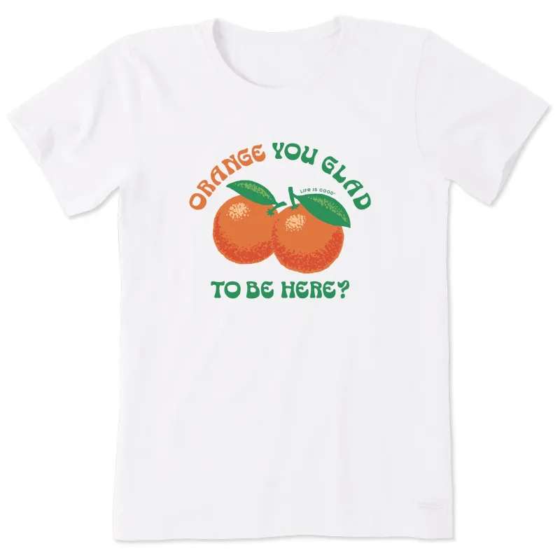 Women's Orange You Glad to Be Here Short Sleeve Tee made by Life is Good
