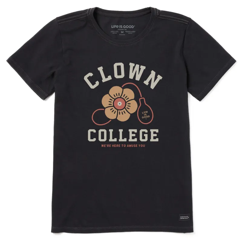 Women's Clown College Short Sleeve Tee sold by Life is Good