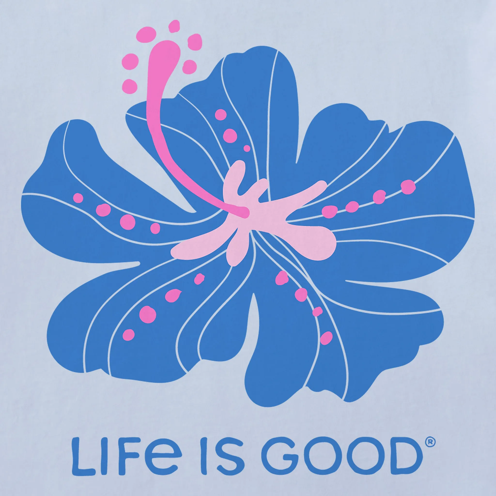 Women's Lone Hibiscus Crusher-LITE Shrunken Tee sold by Life is Good product image thumbnail 2