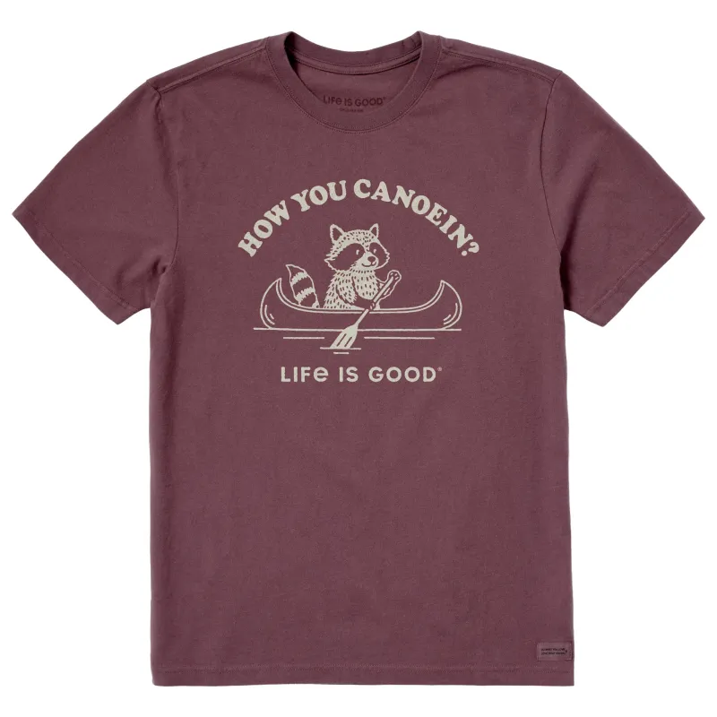 Men's How You Canoein Short Sleeve Crusher Tee sold by Life is Good