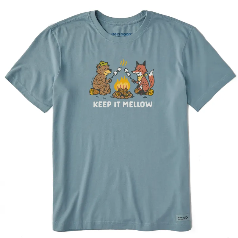 Men's Keep it Mellow Short Sleeve Crusher Tee sold by Life is Good