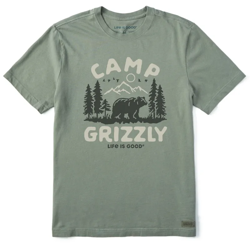 Men's Camp Grizzly Short Sleeve Tee sold by Life is Good
