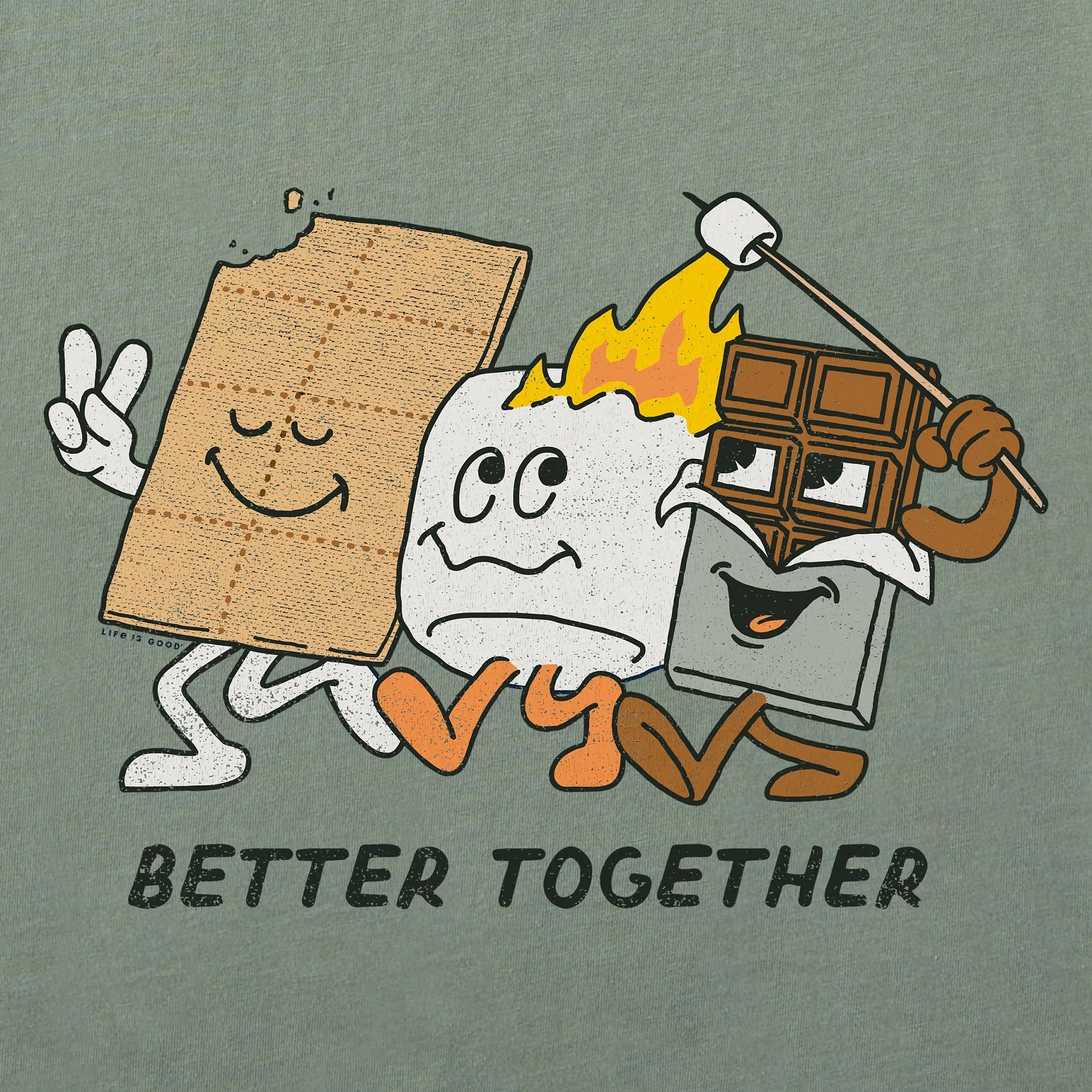 Women's Better Together Smores Short Sleeve Crusher Boxy Tee sold by Life is Good product image thumbnail 2