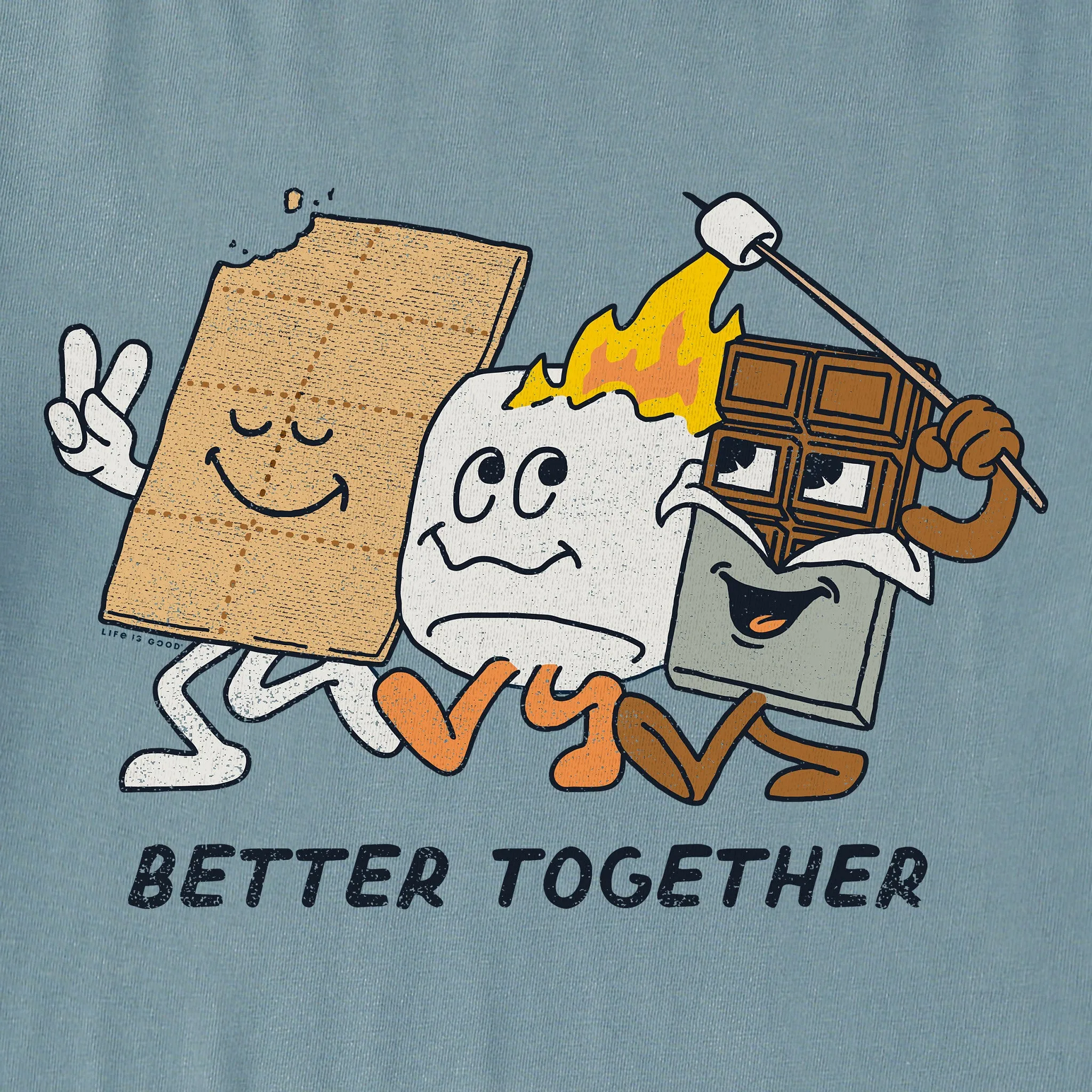 Men's Better Together Smores Short Sleeve Crusher Tee sold by Life is Good product image thumbnail 2