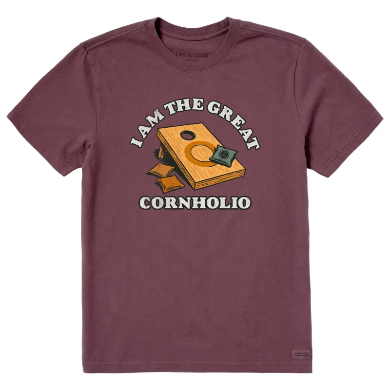 Men's I Am the Great Cornholio Short Sleeve Crusher Tee sold by Life is Good