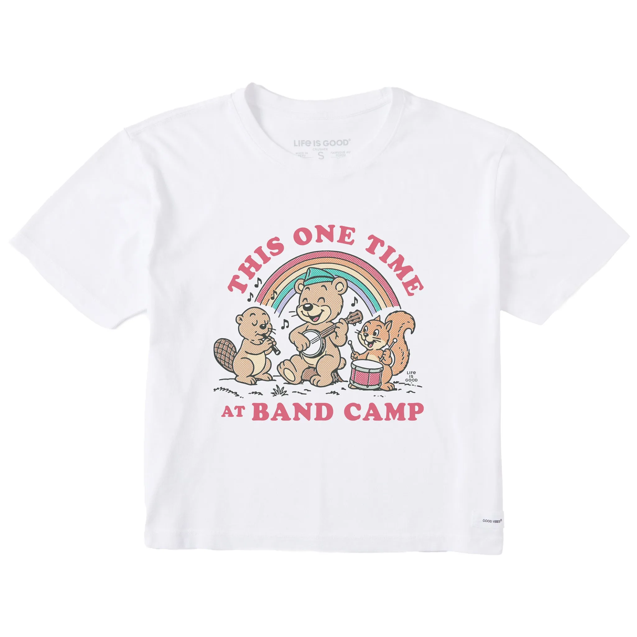Women's This One Time at Band Camp Short Sleeve Crusher Boxy Tee sold by Life is Good