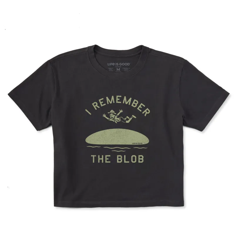 Women's I Remember the Blob Short Sleeve Crusher Boxy Tee sold by Life is Good