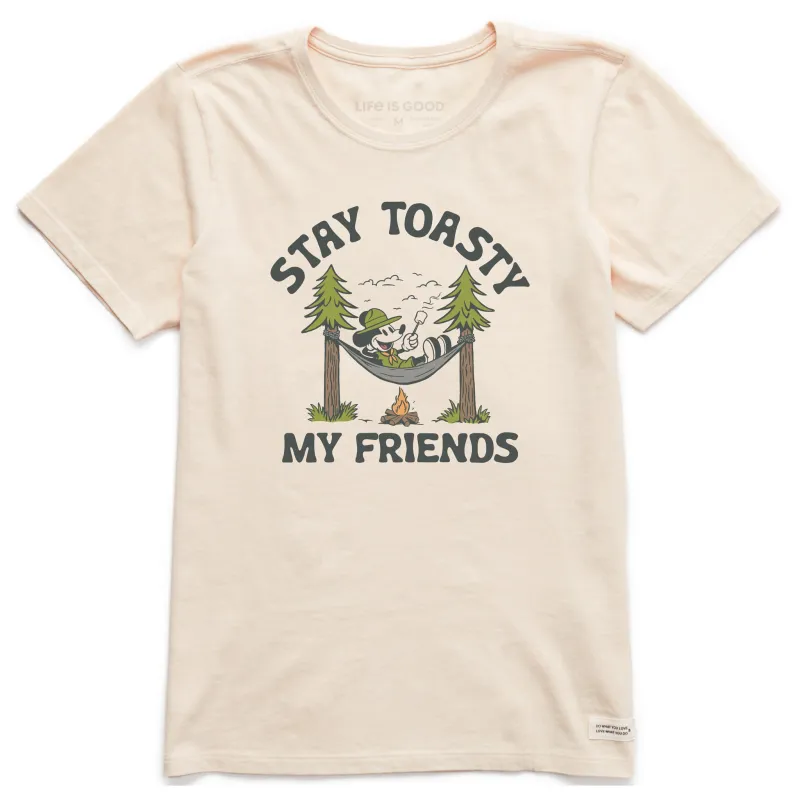 Women's Stay Toasty My Friends Short Sleeve Crusher Tee sold by Life is Good