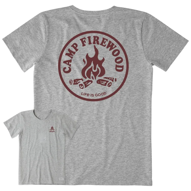 Women's Camp Firewood Short Sleeve Tee sold by Life is Good
