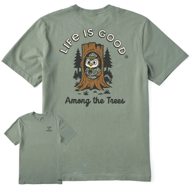 Men's Owl Among the Trees Short Sleeve Tee sold by Life is Good