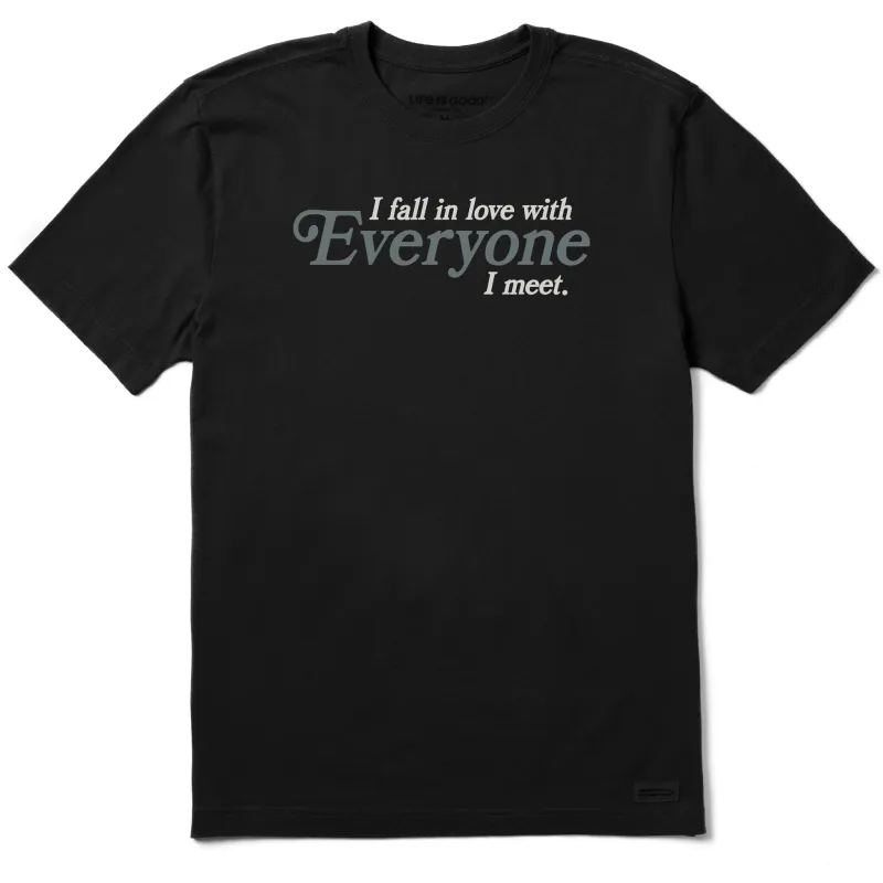 Men's Fall in Love with Everyone Short Sleeve Tee sold by Life is Good