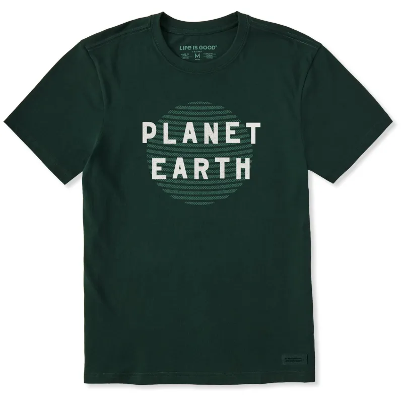 Men's Planet Earth Short Sleeve Crusher Tee sold by Life is Good