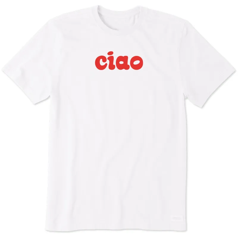 Men's Ciao Bubbly Short Sleeve Crusher Tee sold by Life is Good