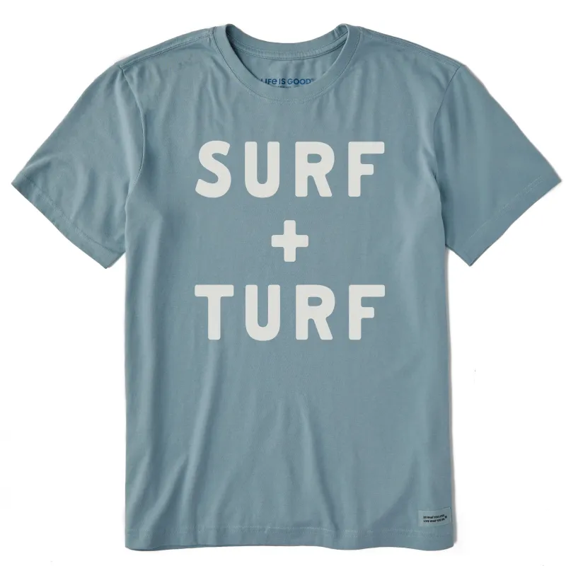 Men's Surf and Turf Short Sleeve Crusher Tee sold by Life is Good
