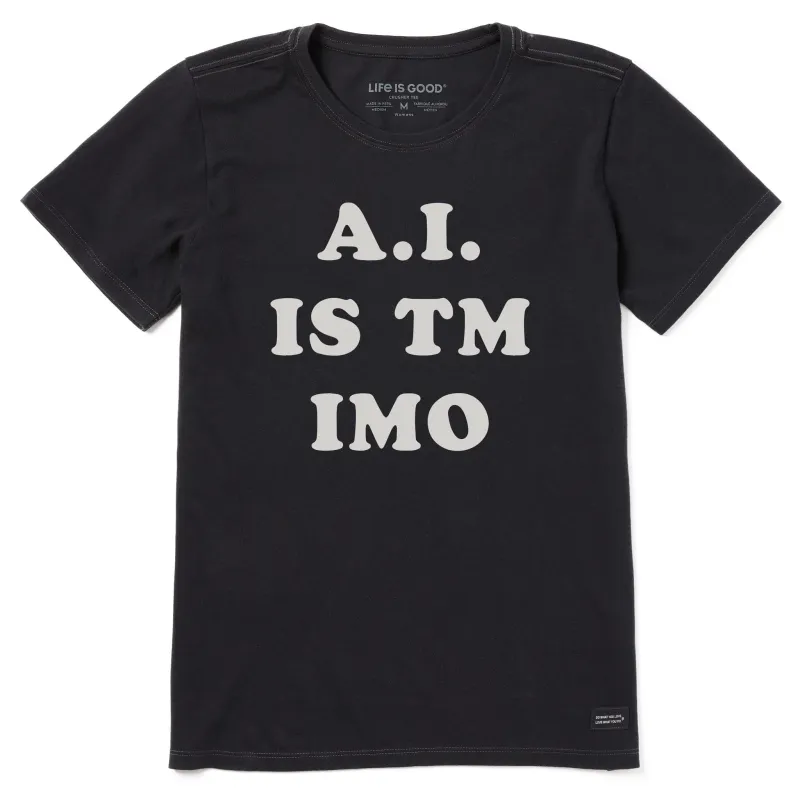 Women's AI is TM IMO Short Sleeve Crusher Tee sold by Life is Good