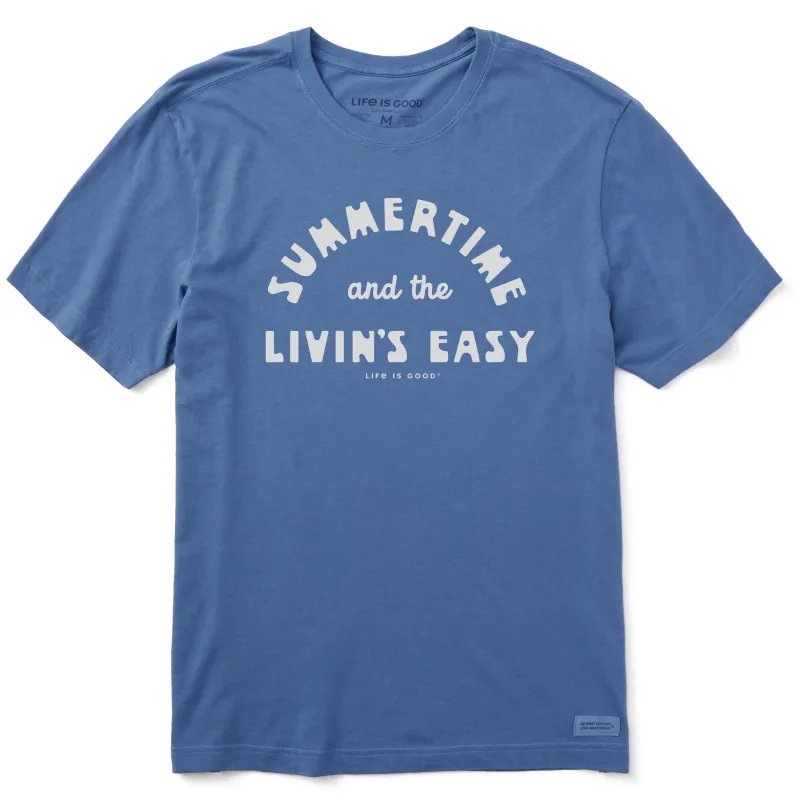 Men's Summertime and the Livin's Easy Short Sleeve Tee sold by Life is Good