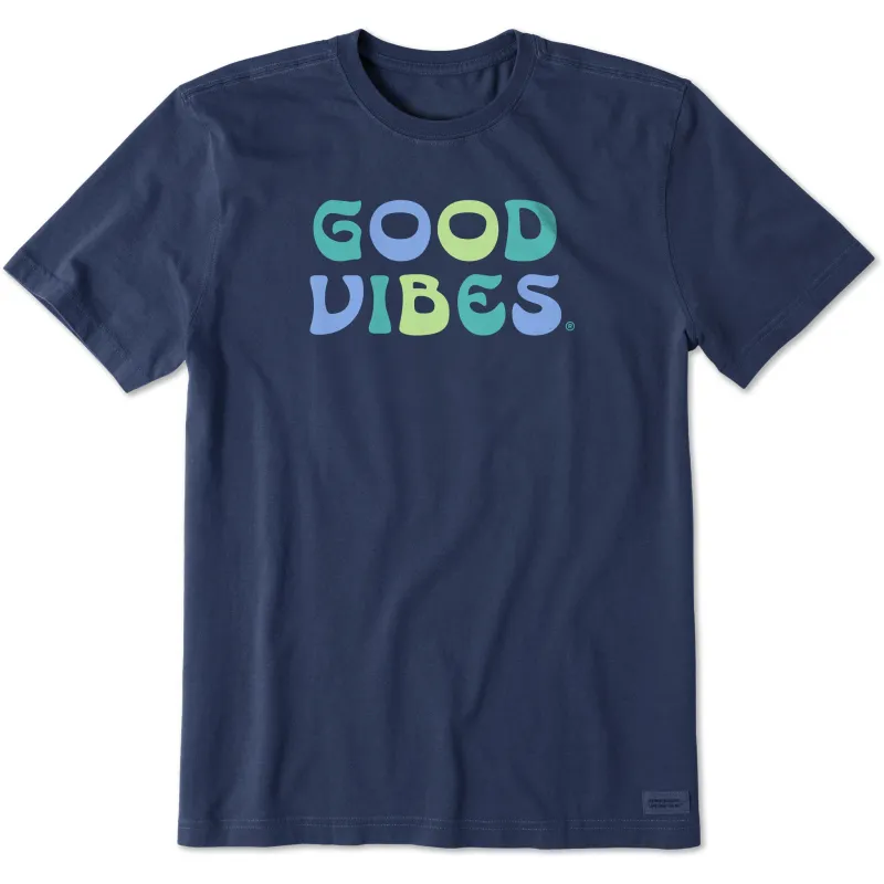 Men's Good Vibes Curves Short Sleeve Tee sold by Life is Good