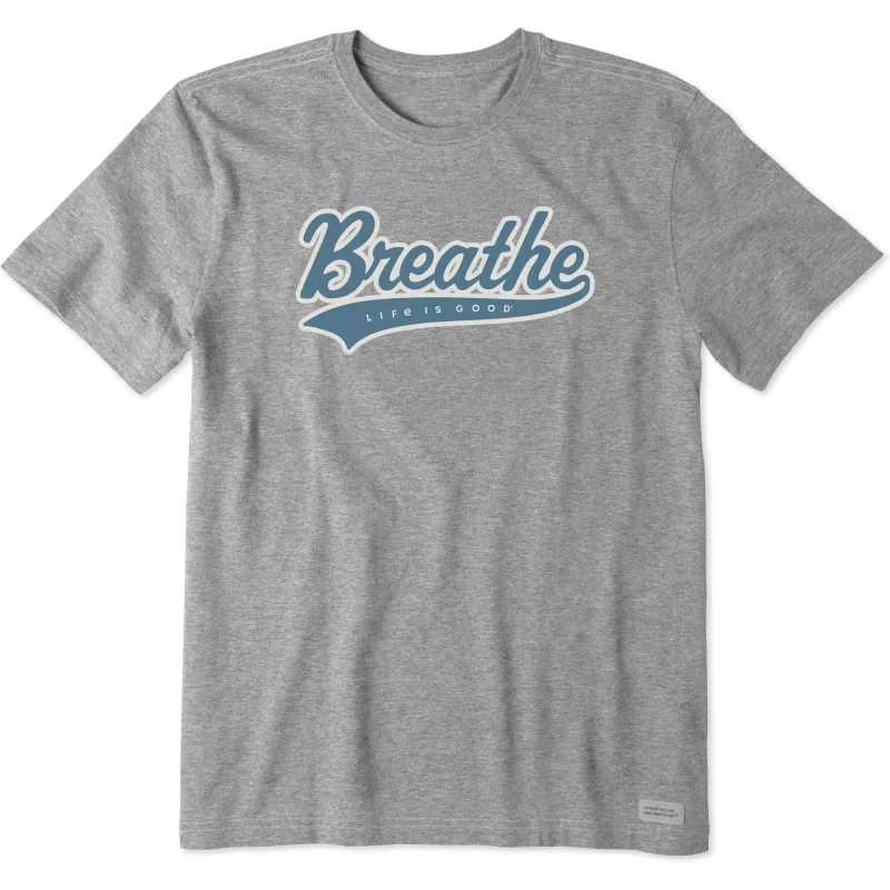 Men's Breath Ballyard Script Short Sleeve Tee sold by Life is Good