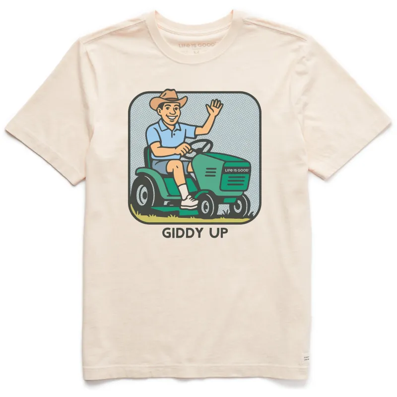 Men's Bert's Shirts Giddy Up Short Sleeve Crusher Tee sold by Life is Good