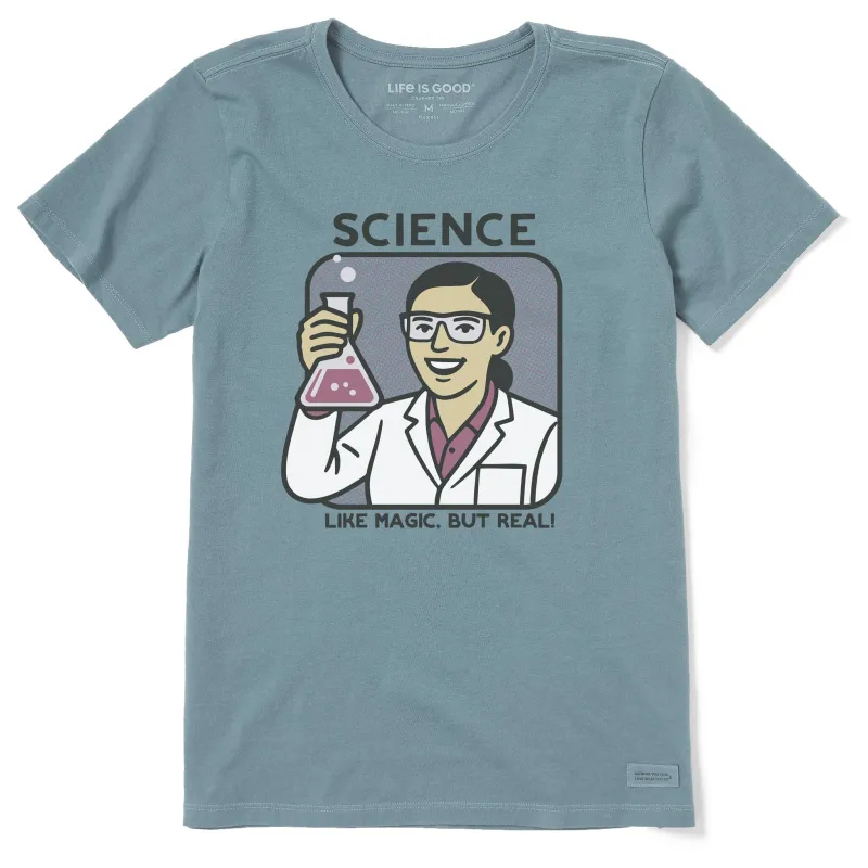 Women's Not Working Science Short Sleeve Crusher Tee sold by Life is Good