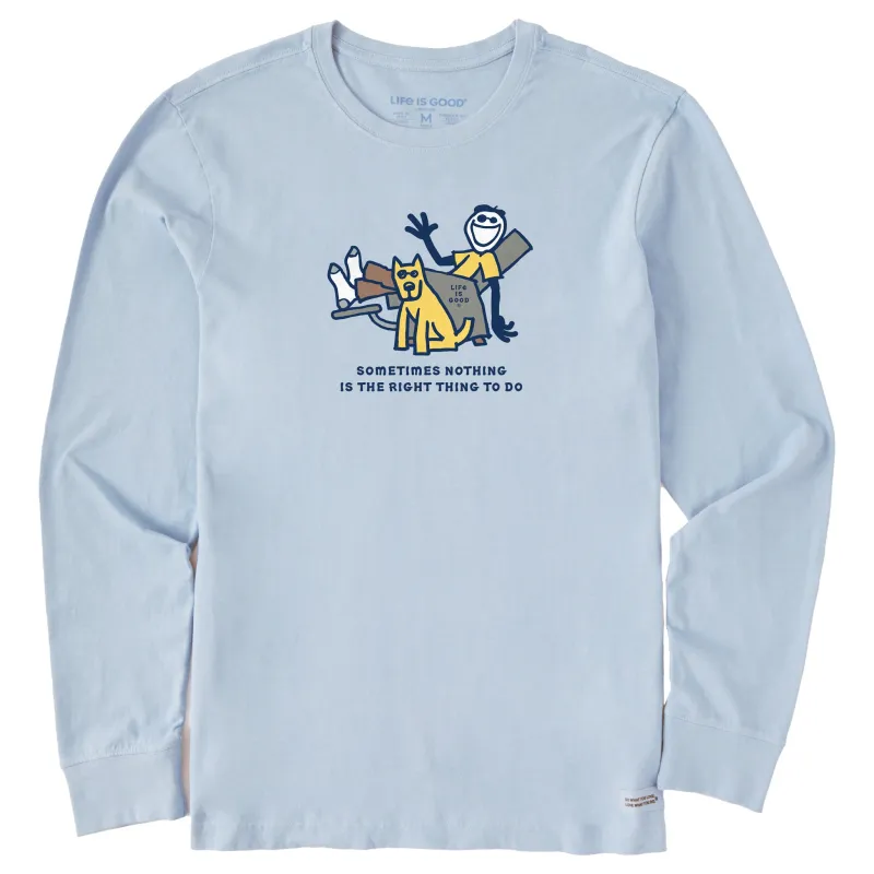 Men's Jake & Rocket Right Thing To Do Long Sleeve Crusher Tee sold by Life is Good