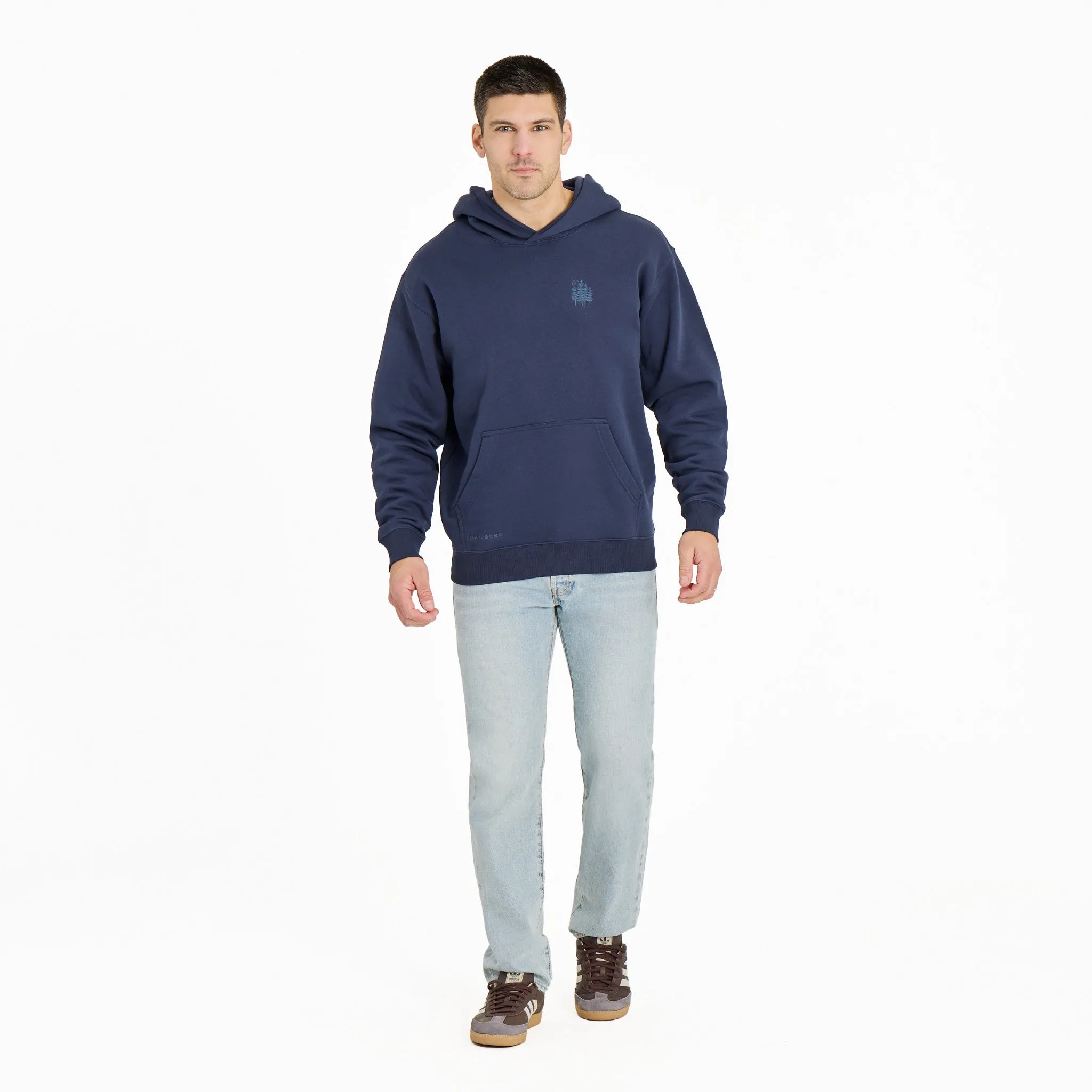 Men's Crafty Forest Good Vibes Fleece Hoodie sold by Life is Good product image thumbnail 5