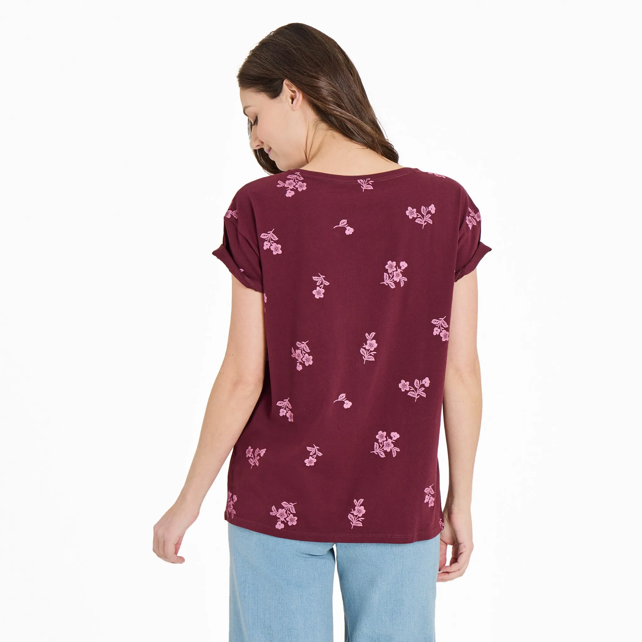 Women's Simple Blossom Pattern Crusher-LITE Easy Tee sold by Life is Good product image thumbnail 3