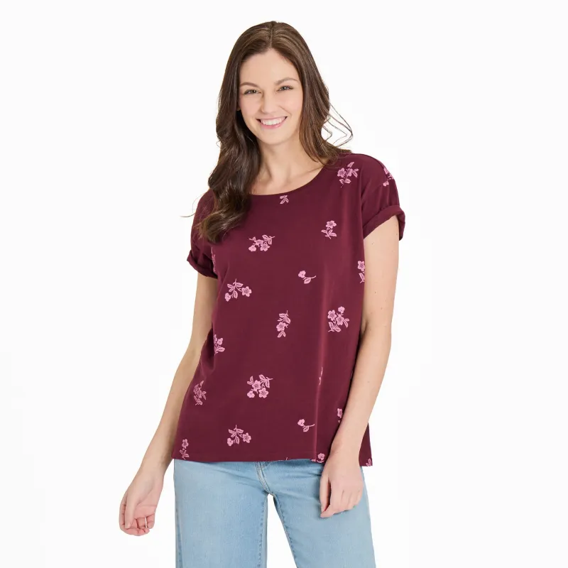 Women's Simple Blossom Pattern Crusher-LITE Easy Tee sold by Life is Good
