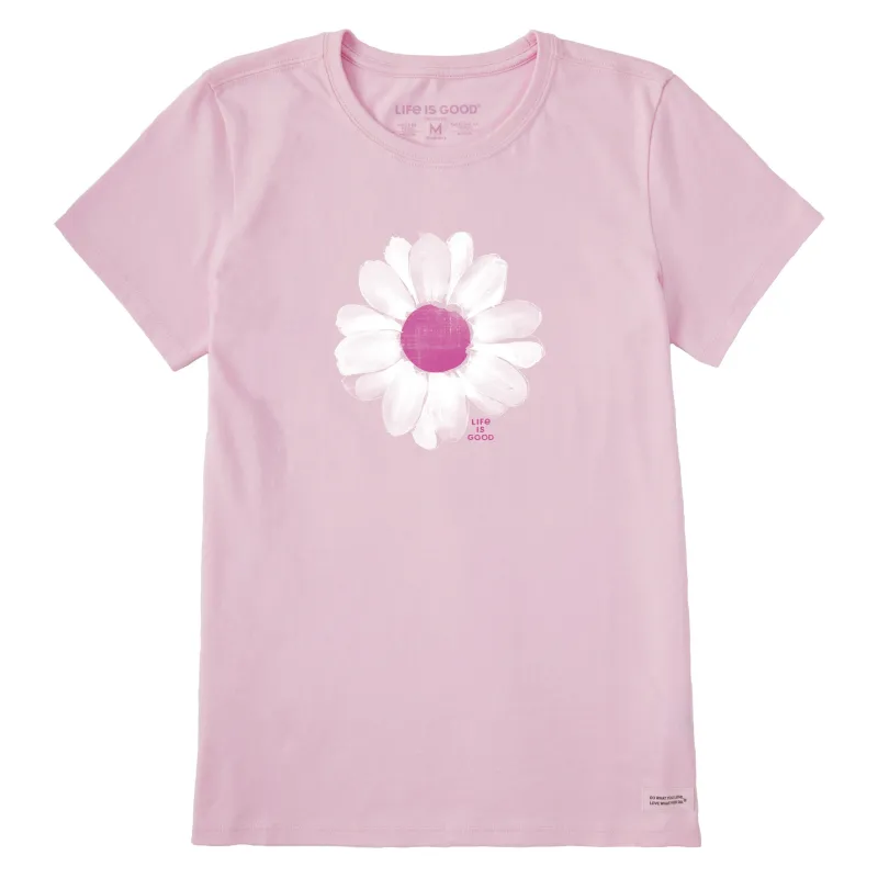 Women's Painted Daisy Petals Short Sleeve Crusher Tee sold by Life is Good