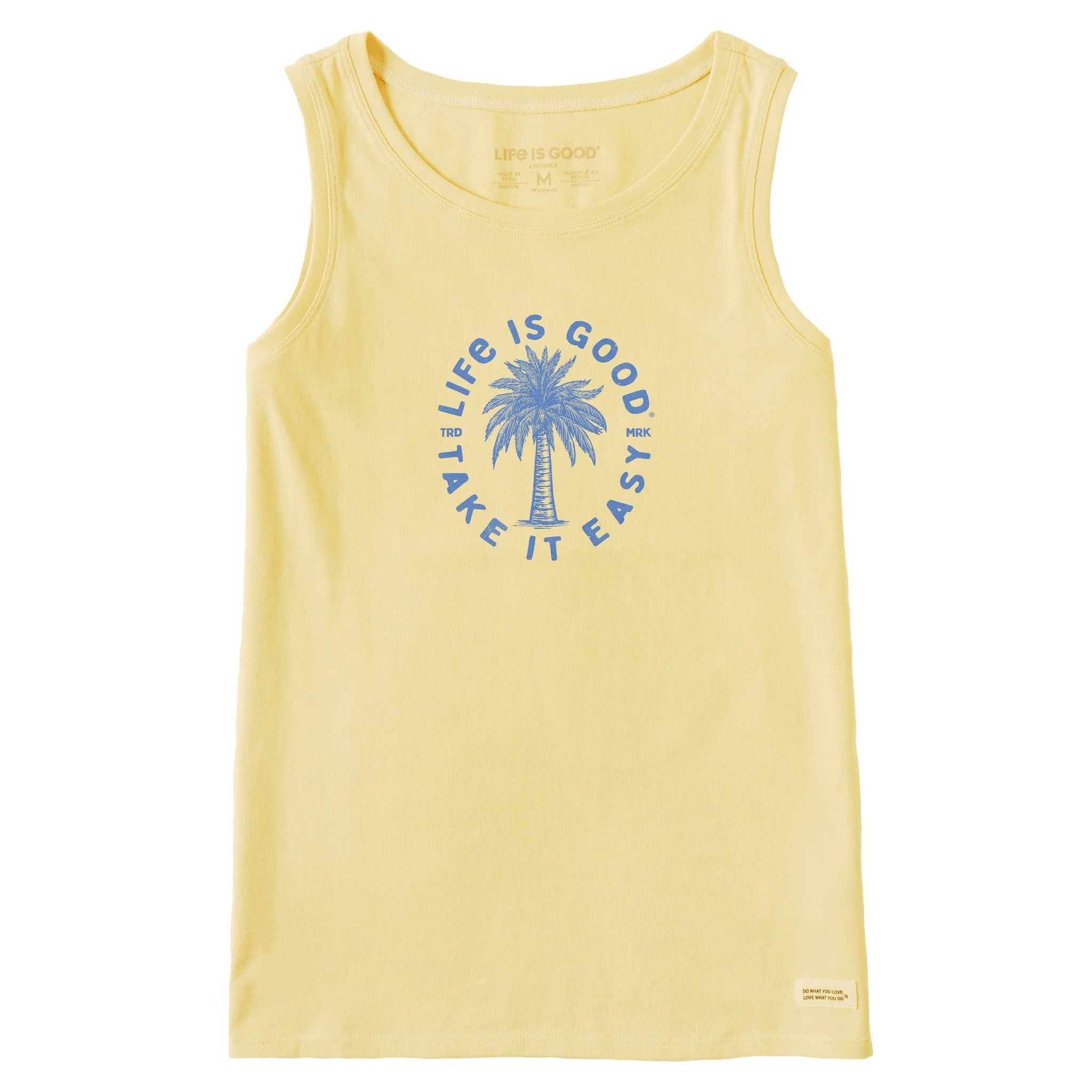 Women's Take it Easy Palm Crusher Tank sold by Life is Good