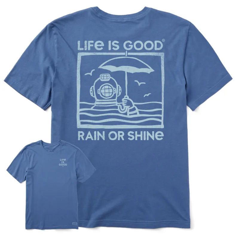 Men's Rain or Shine Diver Short Sleeve Tee sold by Life is Good