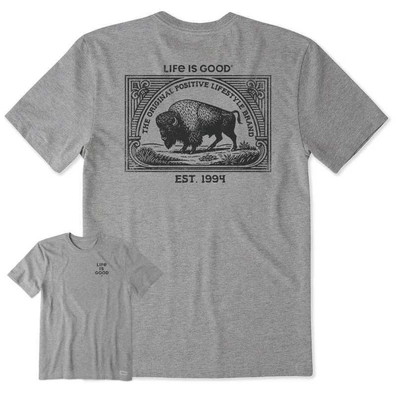 Men's Buffalo Frame Short Sleeve Tee sold by Life is Good